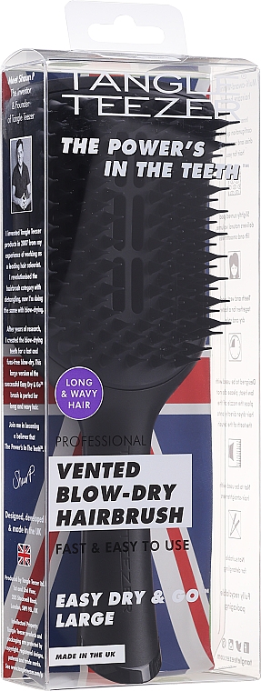 Гребінець для волосся - Tangle Teezer Easy Dry & Go Large Black — фото N2