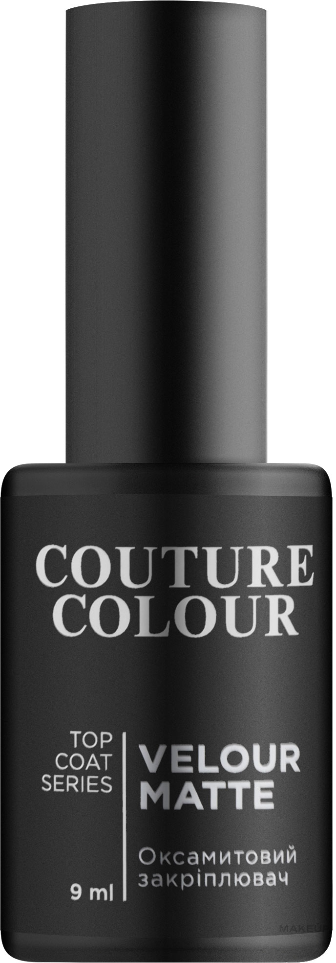 Закріплювач гель-лаку - Couture Colour Velour Matte Top Coat — фото 9ml