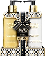 Парфумерія, косметика Набір - Baylis & Harding Sweet Mandarin & Grapefruit Luxury Hand Care Gift Set (h/wash/300 + h/b/lot/300ml)