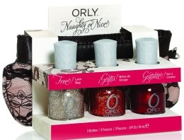 Духи, Парфюмерия, косметика Набор лаков - Orly Naughty or Nice (nail/3х18ml + bag)