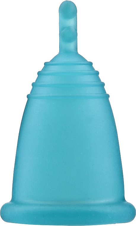 Менструальна чаша, розмір S, блакитна - MeLuna Soft Menstrual Cup Stem — фото N1