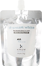 Крем знебарвлюючий для волосся білий з воском і захисними маслами - Krom Bleaches — фото N1