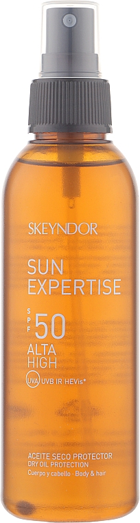 Солнцезащитное сухое масло для тела и волос SPF50 - Skeyndor Sun Expertise Dry Oil Protection  — фото N1