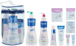 Парфумерія, косметика Набір для новонародженого і мам - Mustela (cr/50ml + гель/500ml + cr/300ml + cr/40ml + cr/10ml + cr/10ml + balm/3ml + gel/10ml + gel/5ml + bag)