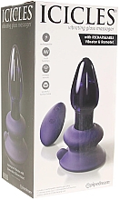 Духи, Парфюмерия, косметика Вибрирующая анальная пробка - PipeDream Icicles Vibrating Glass Butt Plug Massager No.85