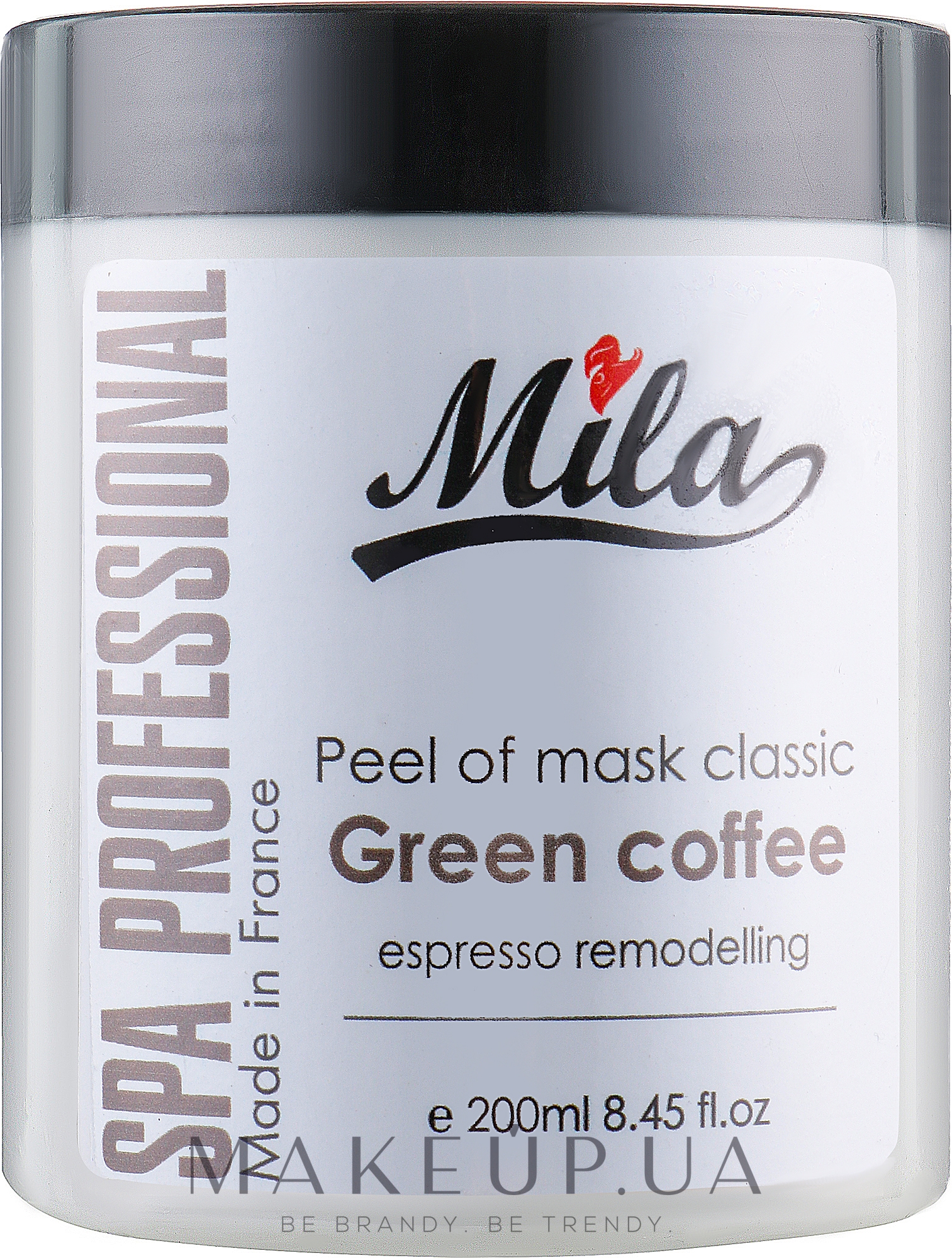 Маска альгінітна класична порошкова "Зелена кава" - Mila Espresso Remodelling Peel Off Mask Green Coffee — фото 200g