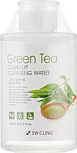 Мицеллярная вода с экстрактом зеленого чая - 3w Clinic Green Tea Clean-Up Cleansing Water — фото N1
