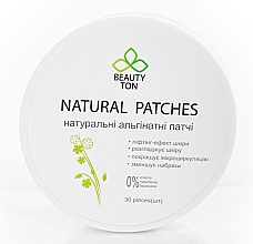 Парфумерія, косметика Натуральні альгінатні патчі під очі - Beauty TON Natural Patches *