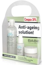 Духи, Парфюмерия, косметика Набор - Babe Laboratorios Anti-Ageing Solution (cr/50ml + ser/30ml + micel/water/250ml)