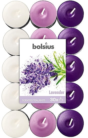 Чайні свічки «Лаванда» - Bolsius Scented True Glow Lavender — фото N1