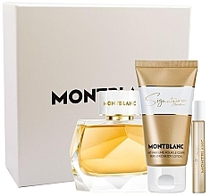 Духи, Парфюмерия, косметика Montblanc Signature Absolue - Набор (edp/90ml + edp/mini/7.5ml + b/lot/100ml)