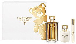 Парфумерія, косметика Prada La Femme Prada - Набір (edp/100ml + b/lot/100ml + edp/mini/10ml)