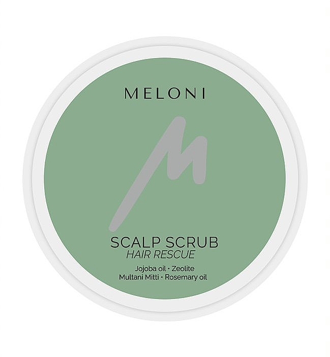 Скраб для шкіри голови з олією жожоба та розмарином - Meloni Rescue Hair Scrub — фото N2