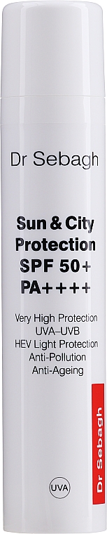 Защитный крем для лица - Dr Sebagh Sun & City Protection SPF 50 — фото N1