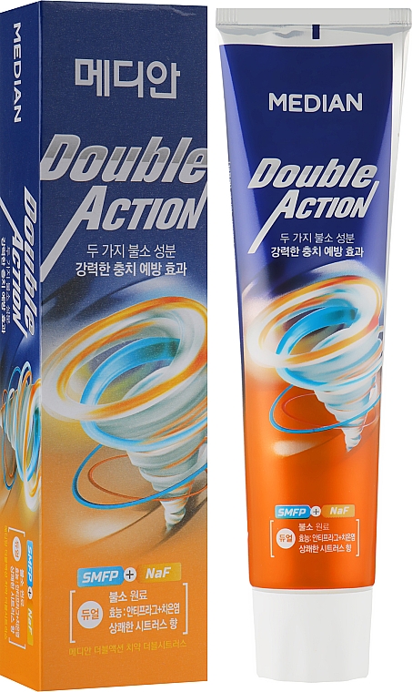 Зубная паста c экстрактом апельсина - Median Double Action Citrus Toothpaste