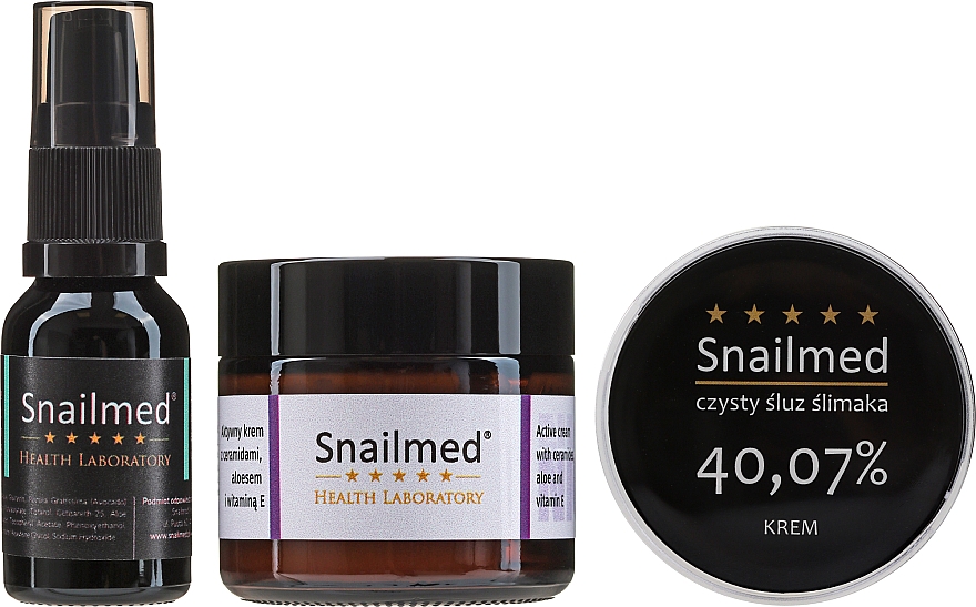 Набор №5 - Snailmed (f/cr/15ml + n/cr/60ml + ser/15ml) — фото N2