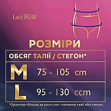 Урологические трусы для женщин Lady Pants Plus L, черные, 8 шт. - Tena  — фото N2