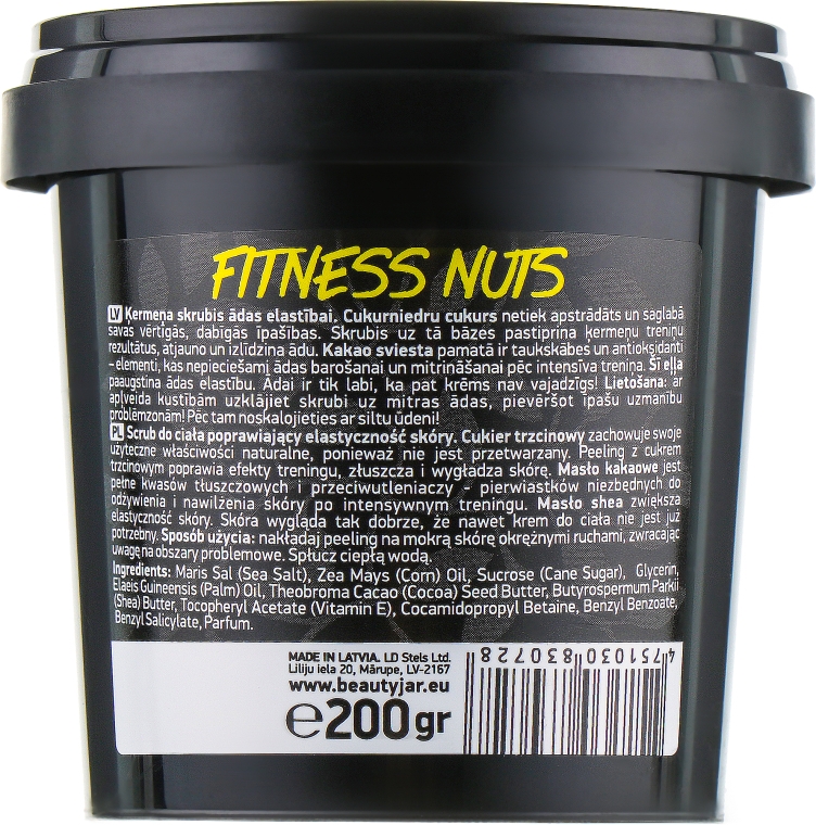 Скраб для тіла зміцнювальний "Fitness Nuts" - Beauty Jar Firming Body Scrub — фото N3