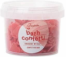Червоне конфетті для ванни "Strawberry" - Isabelle Laurier Bath Confetti — фото N1