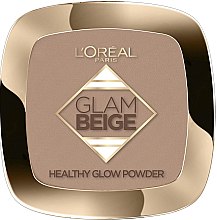 Духи, Парфюмерия, косметика Пудра для лица - L'Oreal Paris Glam Beige Healthy Glow Powder