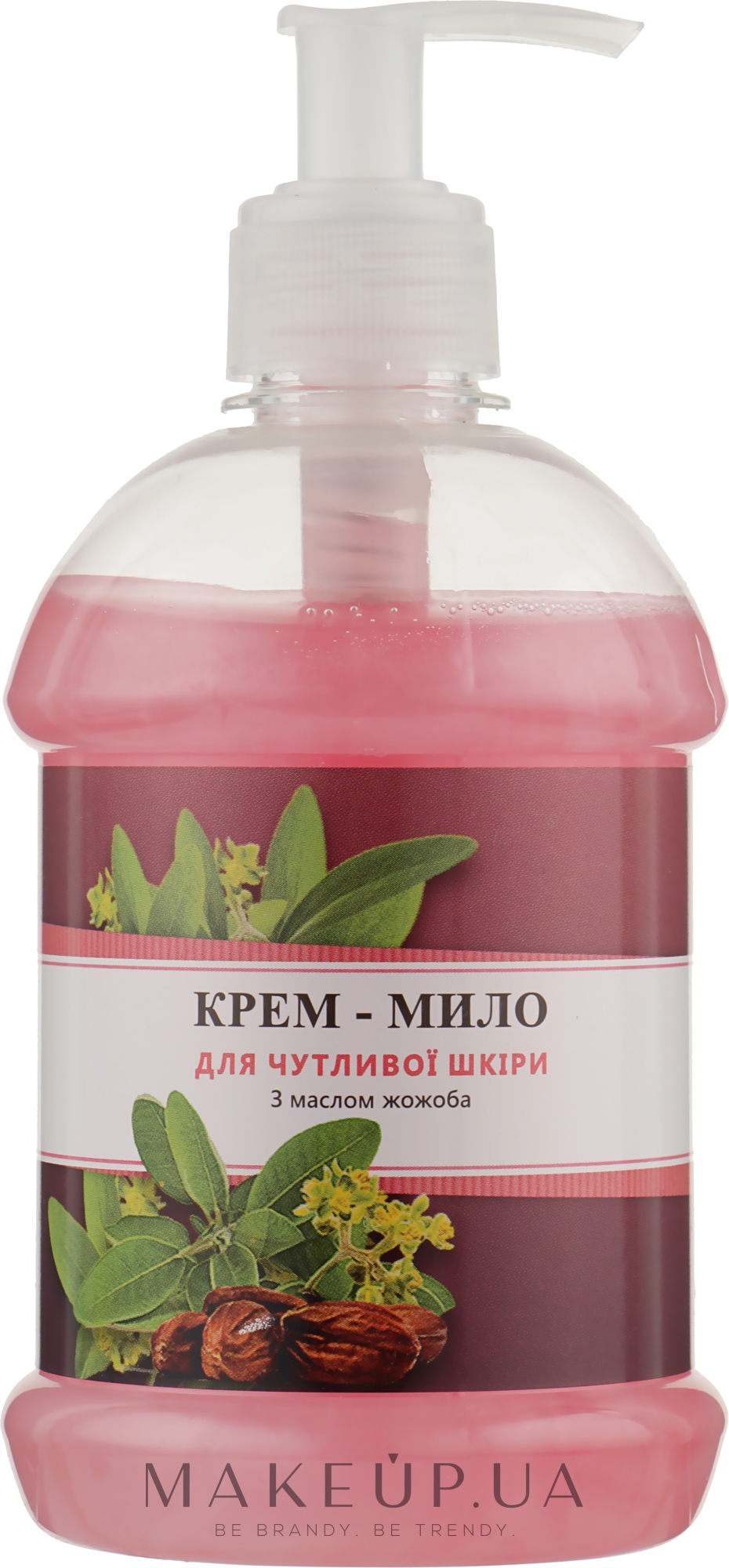 Крем-мило для чутливої шкіри з олією жожоба - Fito Product — фото 500ml