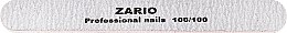Пилка для ногтей, прямая, 100/100 - Zario Professional — фото N1