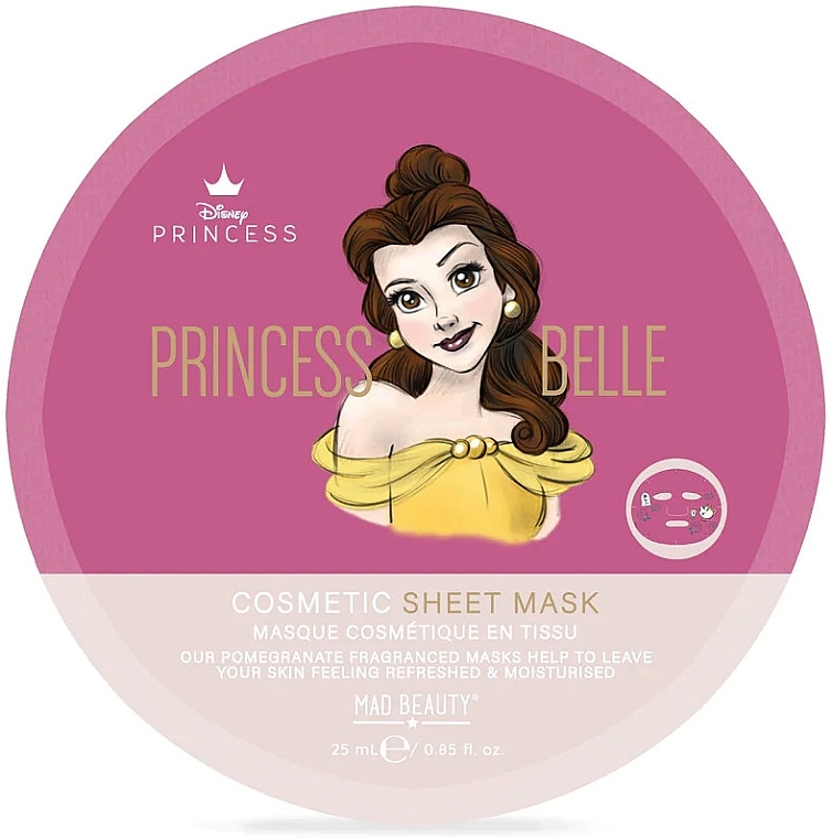 Тканевая маска освежающая - Mad Beauty Pure Princess Refreshing Sheet Mask Belle — фото N1