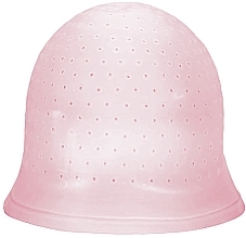 Шапочка латексная для мелирования волос с крючком, прозрачная розовая - Cosmo Shop Megicap — фото N2