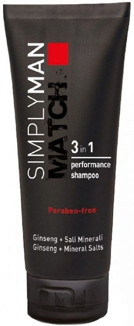 Зволожувальний шампунь - Nouvelle Simply Man Performance Shampoo 3 in 1