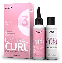 Парфумерія, косметика Набір - ASP Salon Professional Natural Curl Perm No.3 + Fix (neitraliser/100ml+hair/lot/100ml)