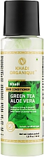 Натуральний трав'яний аюрведичний бальзам-кондиціонер "Зелений чай і алое вера" - Khadi Organique GreenTea Aloevera Hair Conditioner — фото N3