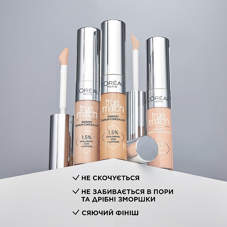 УЦЕНКА Сияющий консилер-сыворотка - L'Oreal Paris True Match Radiant Serum Concealer * — фото N7