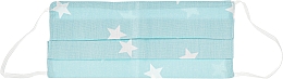 Духи, Парфюмерия, косметика Маска защитная из хлопка для лица голубая "Звездочки", размер М - Gioia