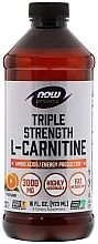 Пищевая добавка "L-карнитин", жидкая - Now Foods Triple Strength L-Carnitine — фото N1