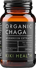 Екстракт гриба чаги - Kiki Health Organic Chaga Mushroom Extract — фото N1