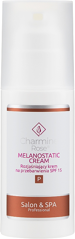Освітлювальний крем від плям - Charmine Rose Salon & SPA Professional Melanostatic Cream SPF 15 — фото N3