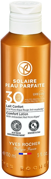 Сонцезахисний лосьйон - Yves Rocher Comfort Lotion Spf 30 UVB/UVA — фото N1