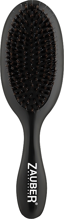 Расческа-щетка для волос овальная, 06-025, черная - Zauber — фото N1