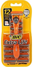 Чоловіча бритва з 12 змінними касетами - Bic 3 Hybrid Extra Life — фото N3