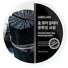 Парфумерія, косметика Очищувальний крем для обличчя - Lebelage Charcoal Pore Clay Cleansing Cream