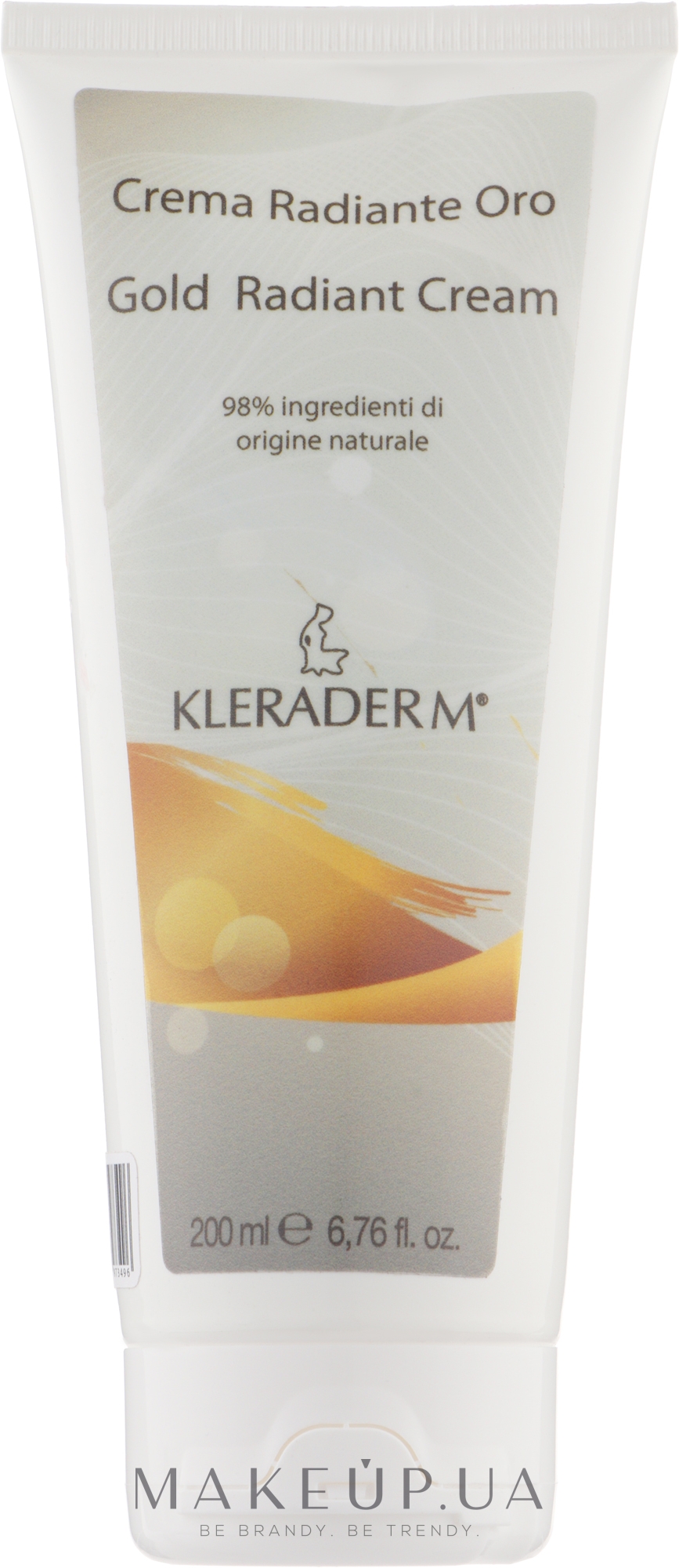 Крем для обличчя "Природне сяйво" на основі золота - Kleraderm Gold Radiant Cream — фото 200ml