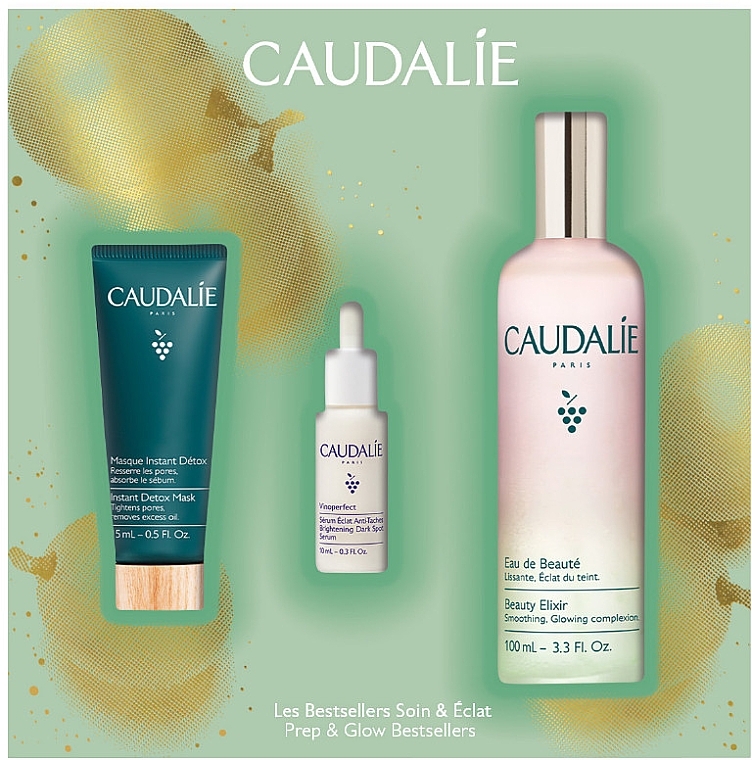 Набор - Caudalie (elixir/100ml + f/mask/15ml + f/ser/10ml) — фото N2