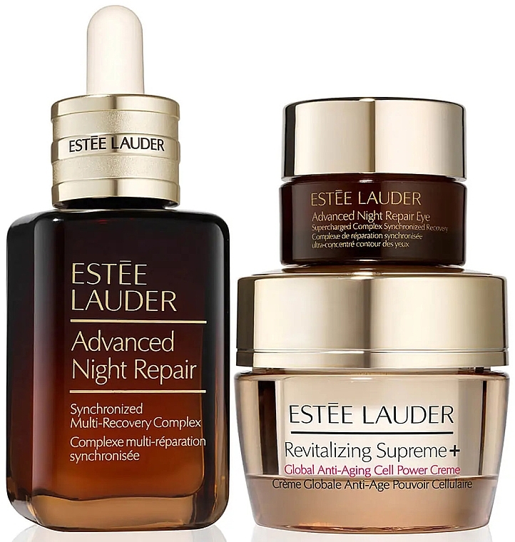 Набір - Estee Lauder Nighttime Experts Repair + Firm + Hydrate (serum/30 + eye/gel/5ml + f/cr/15ml) — фото N1