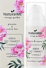 Крем для обличчя з вітаміном С "Півонія і бузина" - NaturalME Vintage Garden Peony & Elderberry Brightening & Smoothing Cream With Vitamin C — фото N2