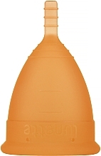 Менструальна чаша, модель 2, помаранчева - Lunette Reusable Menstrual Cup Coral Model 2 — фото N2