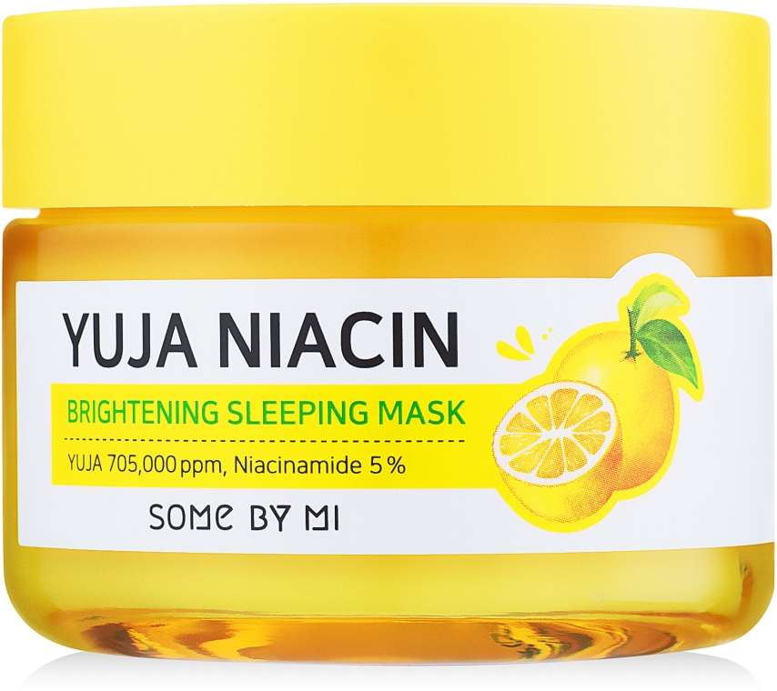 Нічна вирівнююча тон маска для обличчя - Some By Mi Yuja Niacin Brightening Sleeping — фото N3