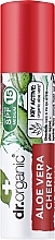 Бальзам для губ с экстрактом алоэ вера и вишни - Dr. Organic Bioactive Skincare Aloe Vera Cherry Lip Balm SPF15 — фото N1