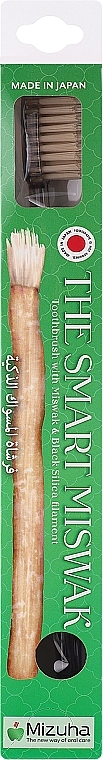 Зубная щетка с коническими щетинками, мягкая, прозрачная - Mizuha The Smart Miswak Toothbrush — фото N1