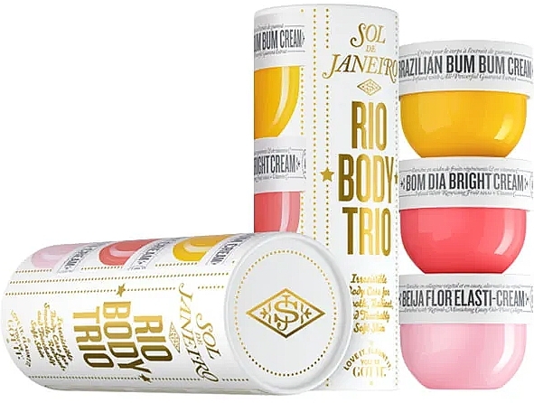 Набор - Sol de Janeiro Limited Edition Rio Body Trio Discovery Cream Set (b/cream/3x50ml) — фото N1
