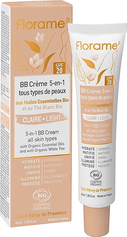 BB-крем 5 в 1 - Florame BB Cream SPF 20 — фото N1